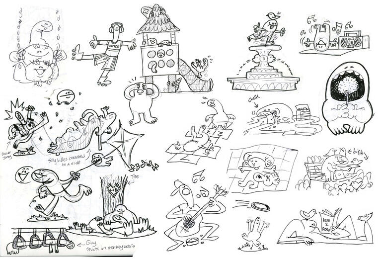 Day In the Park sketches