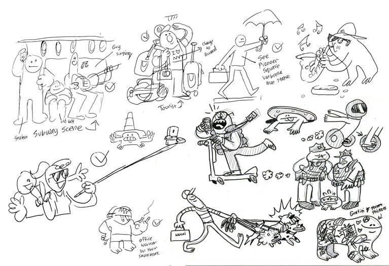 Big City sketches
