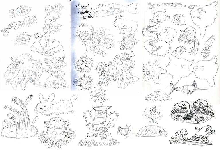 Ocean sketches